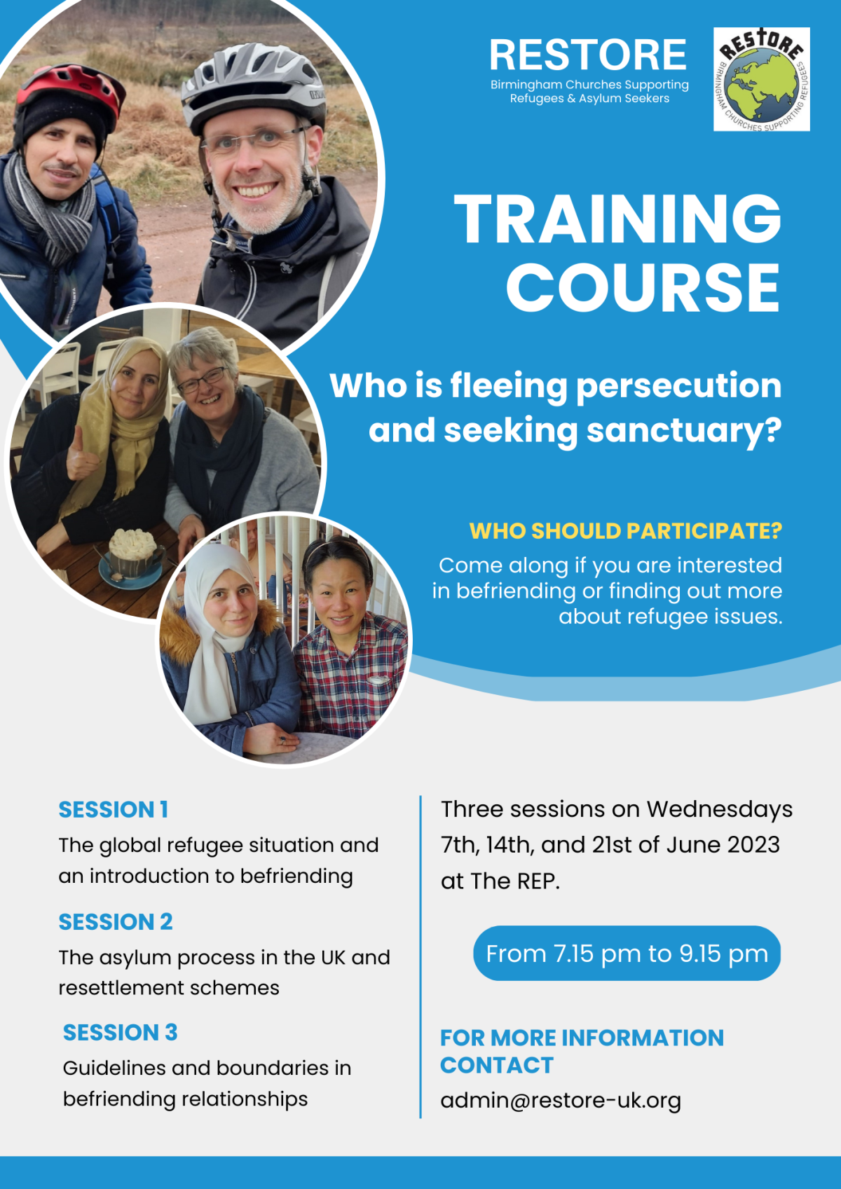 Restore Training Restore Training Course | Birmingham Churches Together