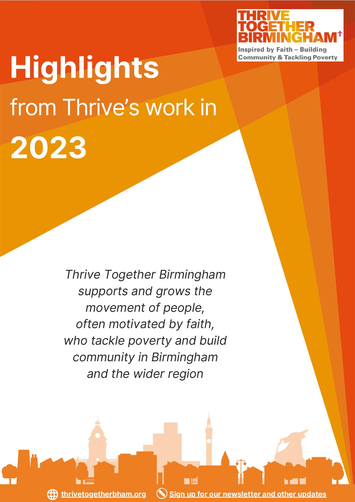 Highlights from Thrive Together Birmingham | Birmingham Churches Together